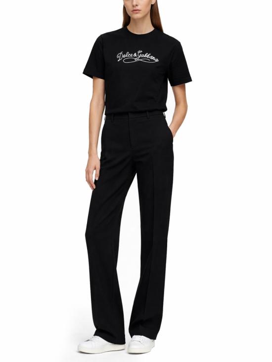 26SS 돌체앤가바나 자수 저지 티셔츠 F8V42Z GDDL1N0000 BLACK - DOLCE & GABBANA