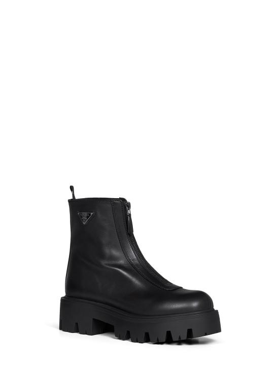 26FW 프라다 가죽 지퍼 부티 앵클 부츠 1T328O050UZEF0002 BLACK - PRADA