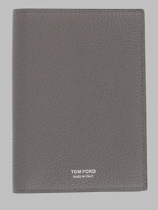 26FW 톰포드 그레인 레더 폴딩 카드 홀더 Y0274 LCL158STBG GRAY