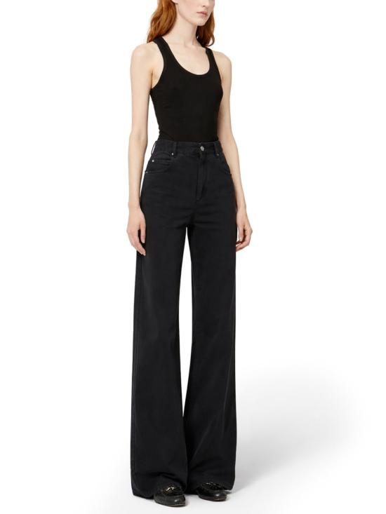 26SS 이자벨마랑 벨비라 플레어 진 PA0002FD B1H07I02FK BLACK - ISABEL MARANT