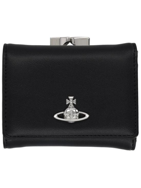 26FW 비비안웨스트우드 크로커다일 엠보스드 프레임 월렛 5115002MW S0026N401 BLACK - VIVIENNE WESTWOOD