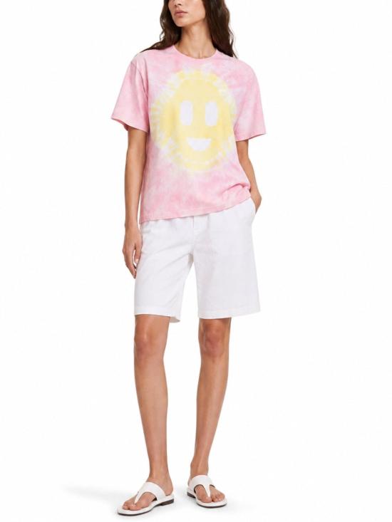 26SS 카사블랑카 폴로 티셔츠 W SS26 JTS 046 02TIEDYEPINK - CASABLANCA