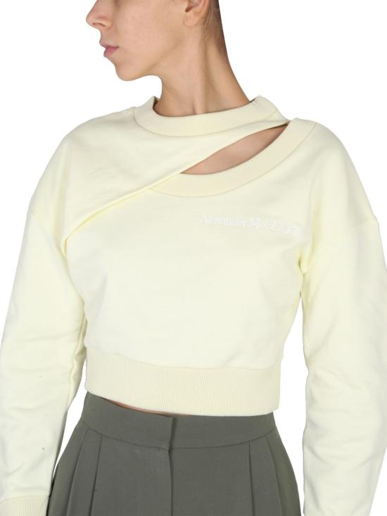  알렉산더 맥퀸 스웨터 729894 QLABG7025 IVORY - ALEXANDER MCQUEEN