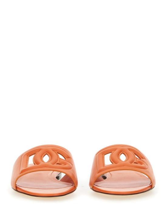 26FW 돌체앤가바나 DG 로고 카프스킨 슬리퍼 CQ0436 AY32980244 ORANGE - DOLCE & GABBANA