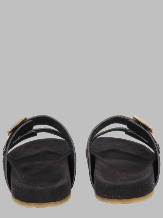 26SS 버버리 체크 스웨이드 얼친 샌들 8118890 A1189 BLACK - BURBERRY