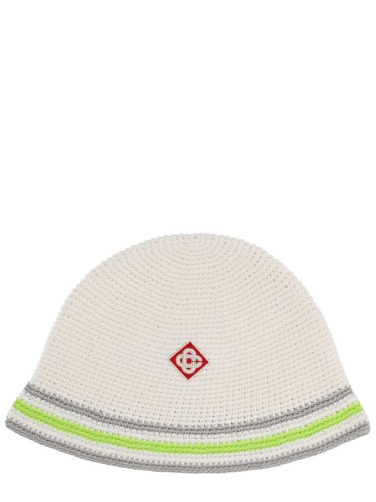 26SS 카사블랑카 모자 A SP26 HAT 108 01GREEN IVORY