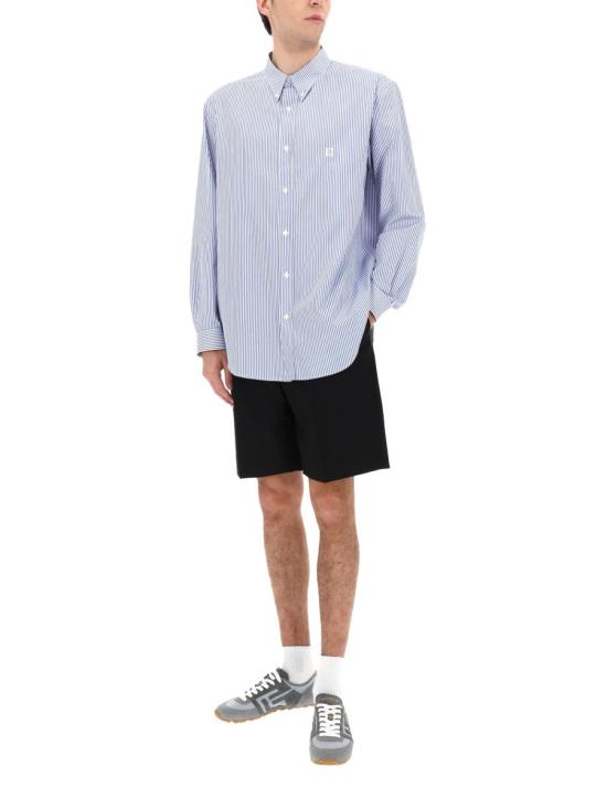 26SS 발망 셔츠 GH1HS496CG38 SAB BLUE - BALMAIN