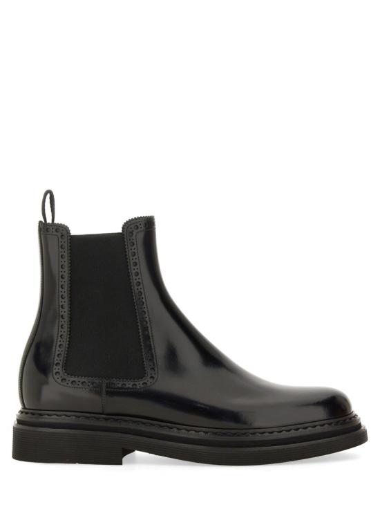  돌체앤가바나 브러쉬드 카프스킨 앵클 부츠 A60592 A120380999 BLACK - DOLCE & GABBANA