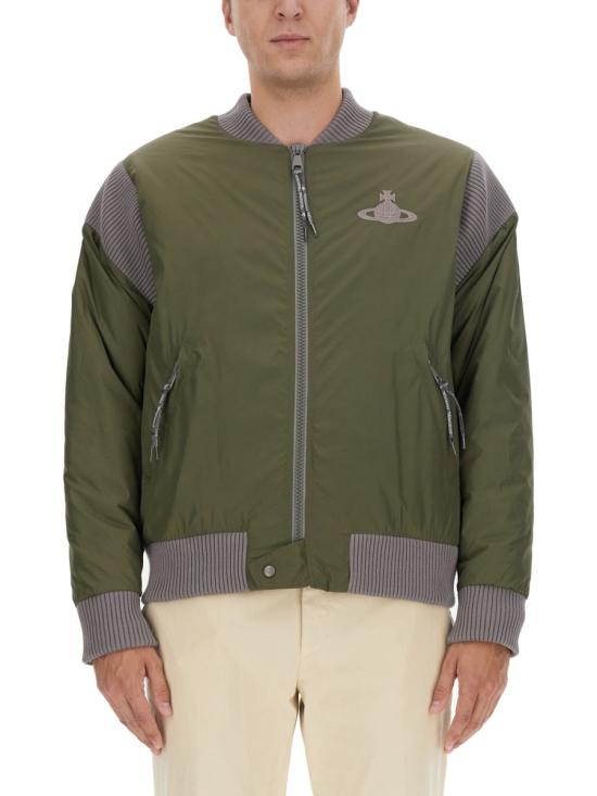  비비안웨스트우드 울 블렌드 버튼업 크롭 자켓 33040009 W00M3M402 GREEN - VIVIENNE WESTWOOD