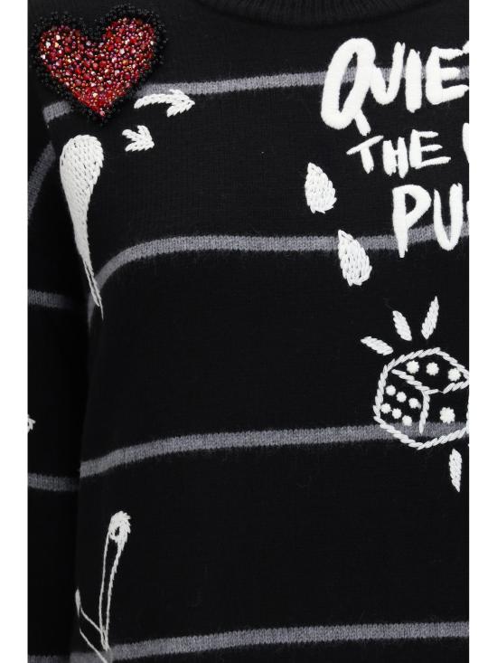 26FW 핑코 스웨터 107502A2PK ZIK BLACK - PINKO