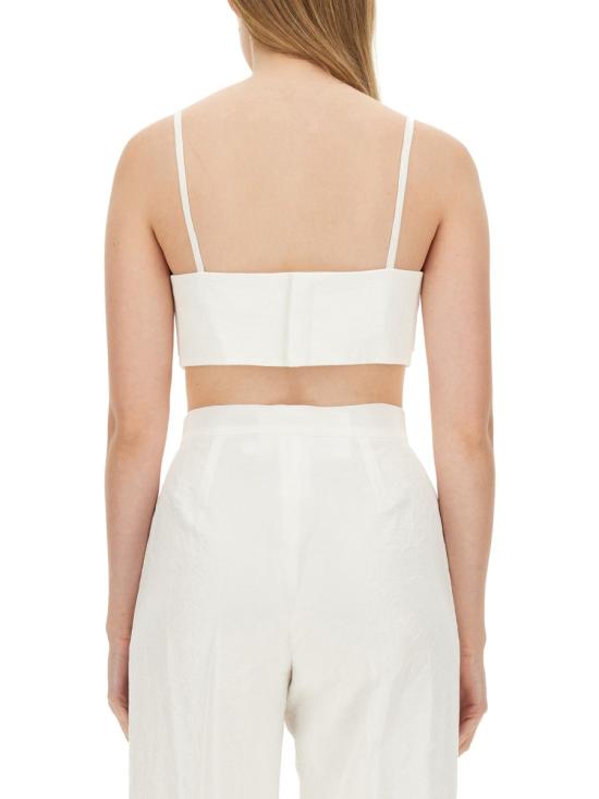  막스마라 브라이덜 슬림핏 크롭탑 2421166026600 135001 WHITE - MAX MARA