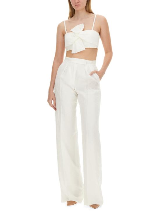  막스마라 브라이덜 슬림핏 크롭탑 2421166026600 135001 WHITE - MAX MARA
