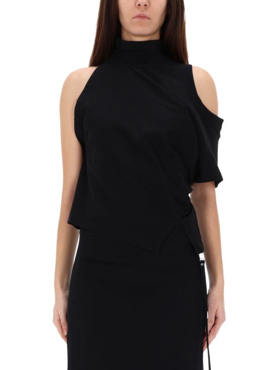 25FW 쿠레쥬 폴로 티셔츠 425JTS231J S02339999 BLACK