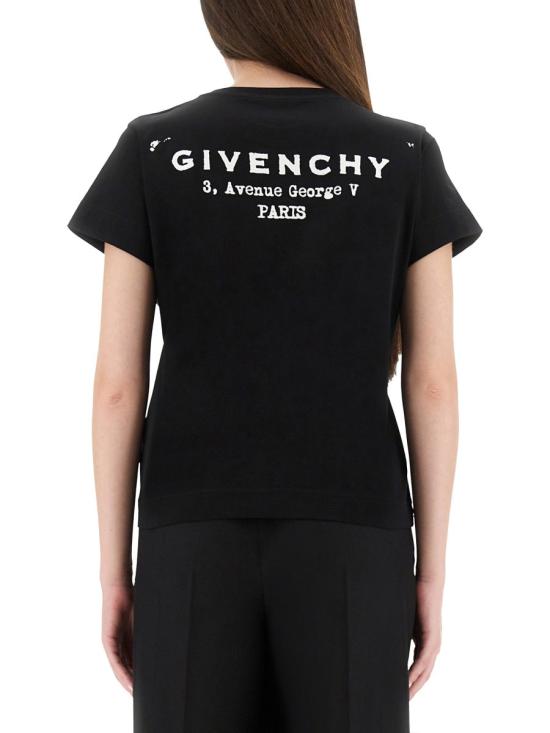 25FW 지방시 폴로 티셔츠 BW70FJP75N 001 BLACK