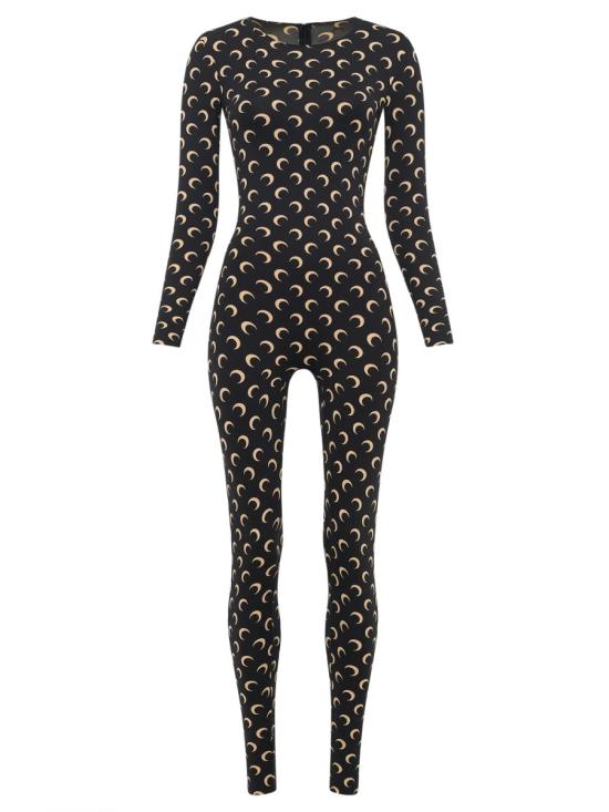 26SS 마린세르 바디수트 티셔츠 WJS002A CJER0001IT99 BLACK