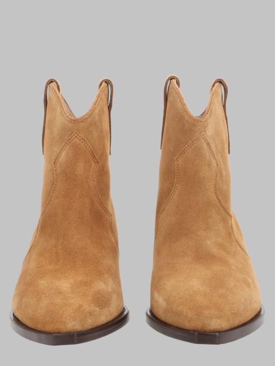 26FW 이자벨마랑 드위나 스웨이드 카프스킨 카우보이 부츠 BO0002FA A1A03S50CO BROWN