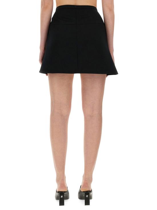  쿠레쥬 스커트 224CJU171P L00079999 BLACK