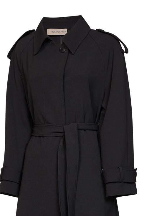 26FW 블랑카 비타 트렌치 코트 TELLY9714ONICE BLACK - BLANCA VITA