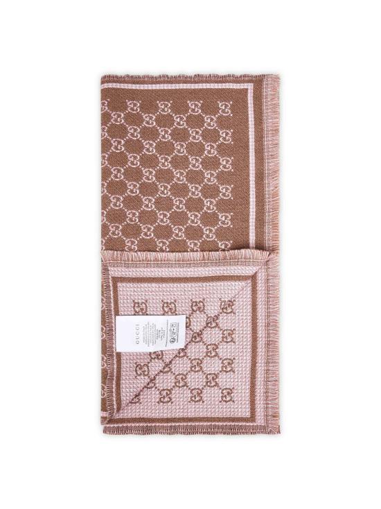 26FW 구찌 GG 울 스카프 8390353GAMQ2572 BROWN - GUCCI