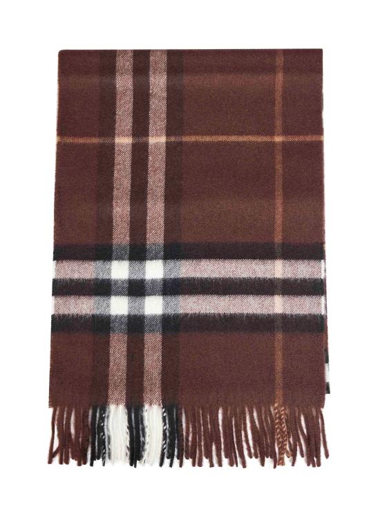 26FW 버버리 체크 캐시미어 스카프 8112638U B7313 BROWN