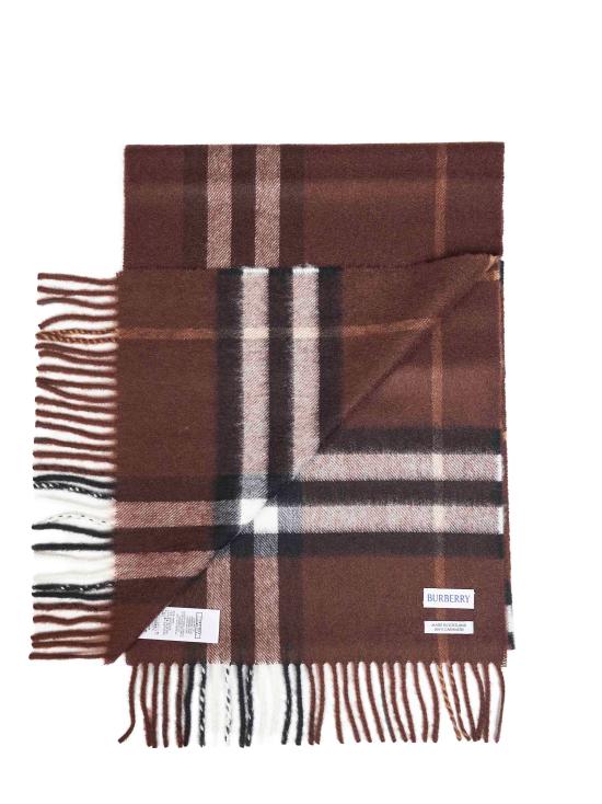 26FW 버버리 체크 캐시미어 스카프 8112638U B7313 BROWN - BURBERRY