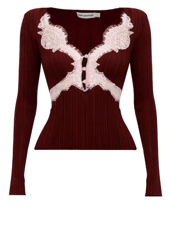 26SS 셀프 포트레이트 블라우스 RS26 176TB BU BROWN BORDEAUX - SELF PORTRAIT