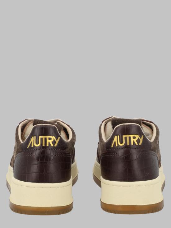 26FW 오트리 메달리스트 로우 레더 스니커즈 AULW CJ01 BROWN - AUTRY