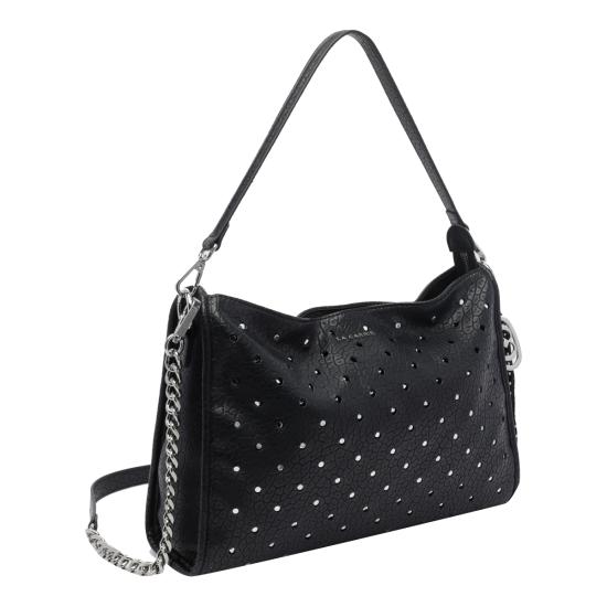 26FW 라캐리 숄더백 162PMD240 BLEBLACK - LA CARRIE