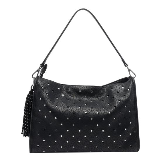 26FW 라캐리 숄더백 162PMD240 BLEBLACK - LA CARRIE