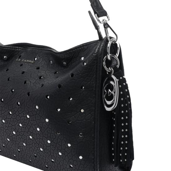 26FW 라캐리 숄더백 162PMD240 BLEBLACK - LA CARRIE