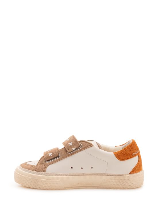 26FW [키즈] 골든구스 스니커즈 GYF00674F008675 12517 MILK BROWN CARAMEL DARK BLUE RUST - GOLDEN GOOSE