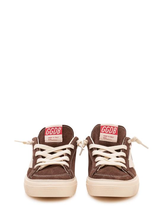 26FW [키즈] 골든구스 스니커즈 GYF00496F008645 55773 BROWN WHITE RED - GOLDEN GOOSE