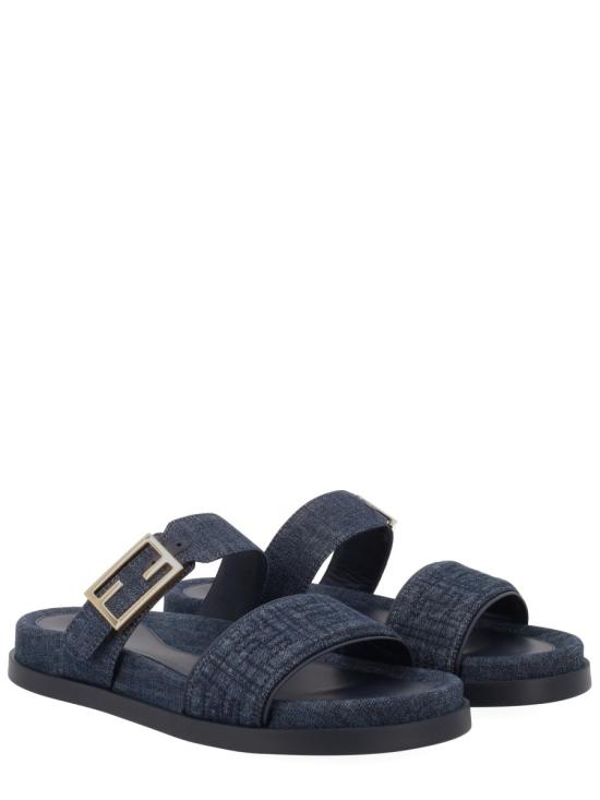 26SS 펜디 데님 펜디 필 슬라이드 8X8710 AYFLF18RE BLUE - FENDI