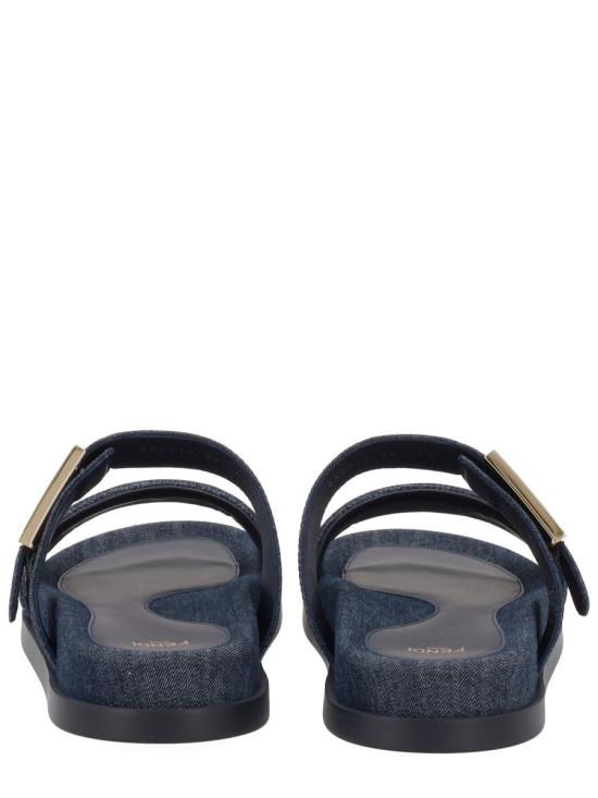 26SS 펜디 데님 펜디 필 슬라이드 8X8710 AYFLF18RE BLUE - FENDI