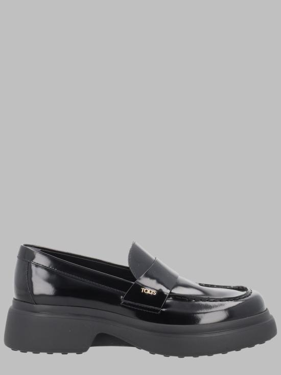 26FW 토즈 플랫 슈즈 XXW74L0JL00 SHAB999 BLACK
