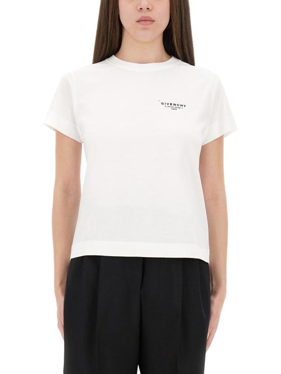 25FW 지방시 폴로 티셔츠 BW70FJP75N 100 WHITE - GIVENCHY