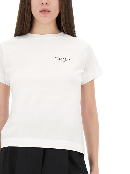 25FW 지방시 폴로 티셔츠 BW70FJP75N 100 WHITE - GIVENCHY