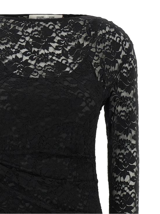 26FW 다이앤 본 퍼스텐버그 미디 원피스 D030CBLACKNYELBLACK - DIANE VON FURSTENBERG