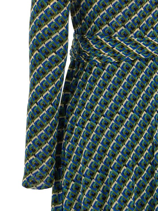26FW 다이앤 본 퍼스텐버그 롱 원피스 D805ASPPTOMESHSPPTO Multicolor - DIANE VON FURSTENBERG