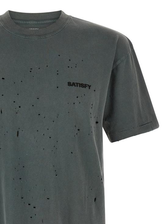 26FW 새티스파이 모스테크 티셔츠 1100601A0201A02 Gray - SATISFY