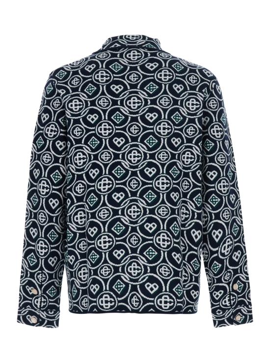 26FW 카사블랑카 자켓 MAW26KW146501COTTON Blu - CASABLANCA