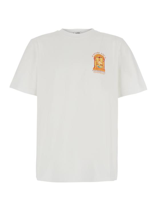 26FW 카사블랑카 탑 MAW26JTS00112WHITE