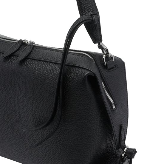 26FW 유제피 숄더백 BENTO PEBBLE GRAIN LEATHERL034 BLACK - YUZEFI