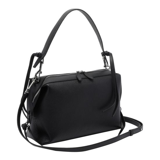 26FW 유제피 숄더백 BENTO PEBBLE GRAIN LEATHERL034 BLACK - YUZEFI