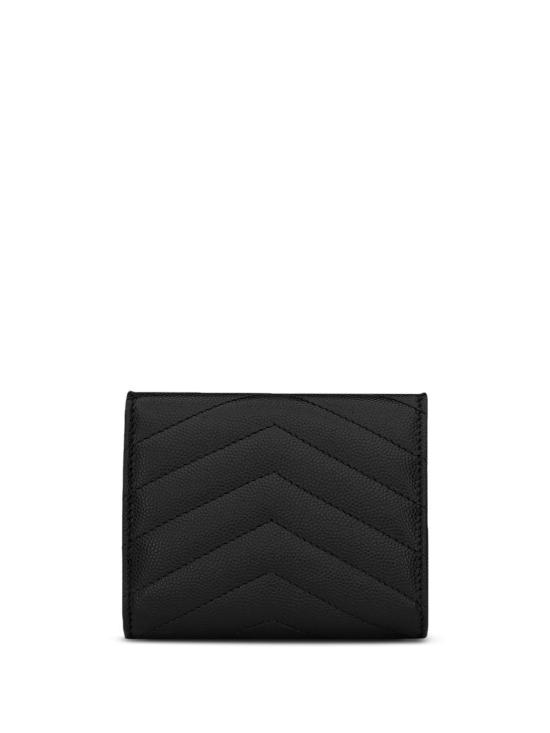 26FW 생로랑 그랑 드 뿌드르 엠보스드 레더 카산드라 마틀라세 지갑 692061 BOW011000 NERO - SAINT LAURENT