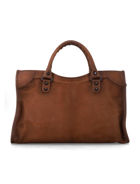 26FW 발렌시아가 르 시티 백 미디엄 8657602ACM9 2247 MARRONE - BALENCIAGA
