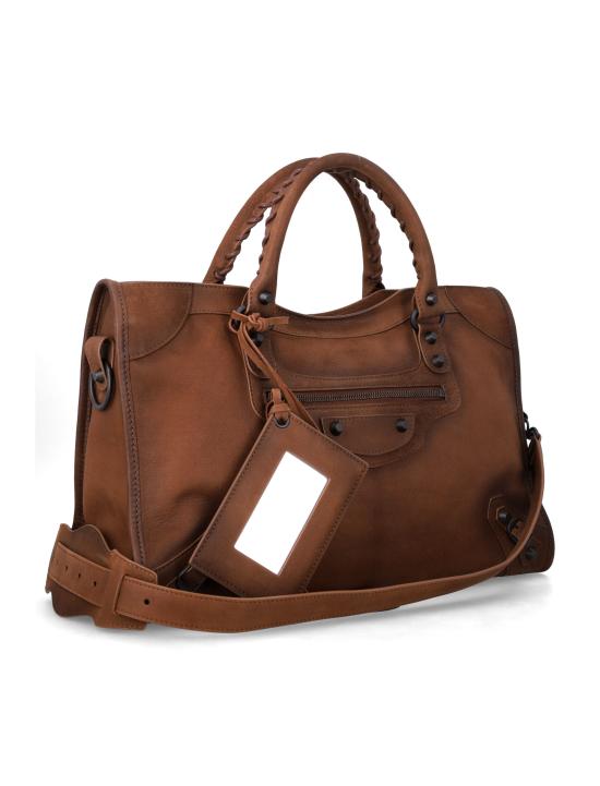 26FW 발렌시아가 르 시티 백 미디엄 8657602ACM9 2247 MARRONE - BALENCIAGA