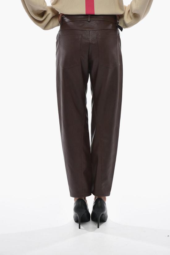  스텔라 맥카트니 가죽 팬츠 640028SJB147745 Brown - STELLA MCCARTNEY