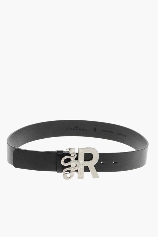  존 리치몬드 레귤러 벨트 RWA20513CI BLACK BIALY - JOHN RICHMOND
