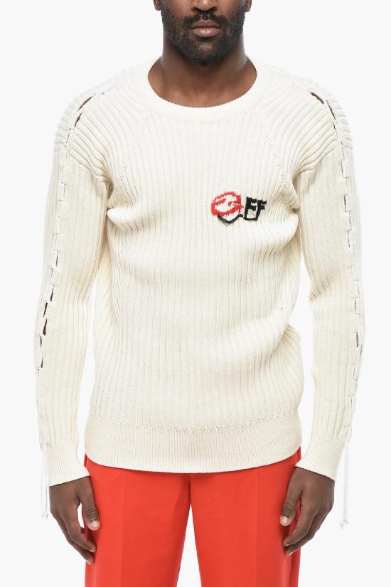  오프화이트 스웨터 OMHE157S23KNI0010310 White